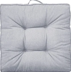 Futon hyndepakke til havestol 4 stk. - 7 cm bløde hynder - Grå havehynder til udendørs brug - Måler 50x50 cm - Nordstrand Home stolehynder