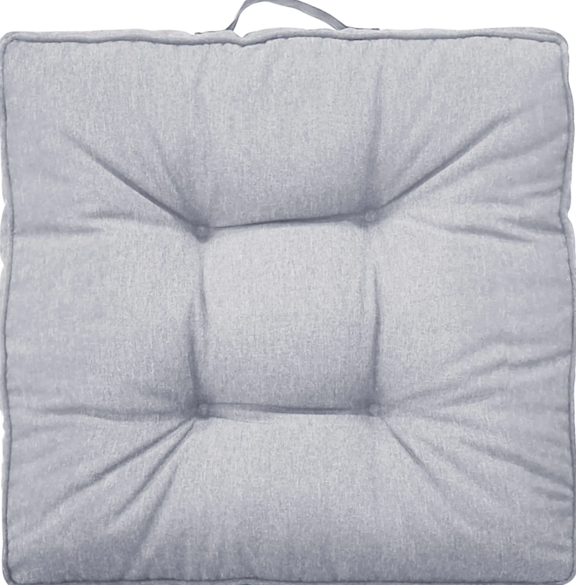 Futon hyndepakke til havestol 4 stk. - 7 cm bløde hynder - Grå havehynder til udendørs brug - Måler 50x50 cm - Nordstrand Home stolehynder