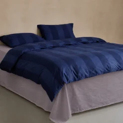 Glat lagen 240x260 cm - 100% bomuldssatin - Ekstra blødt fladlagen - Gråt satin lagen - By Night fladt lagen