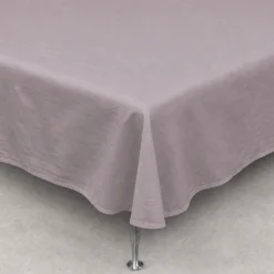 Glat lagen 240x260 cm - 100% bomuldssatin - Ekstra blødt fladlagen - Gråt satin lagen - By Night fladt lagen