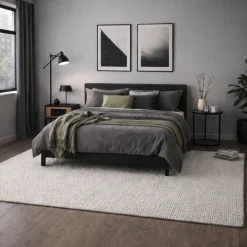 Gulvtæppe - Vævet - 160x230 cm - Creme - Copenhagen - Nordstrand Home