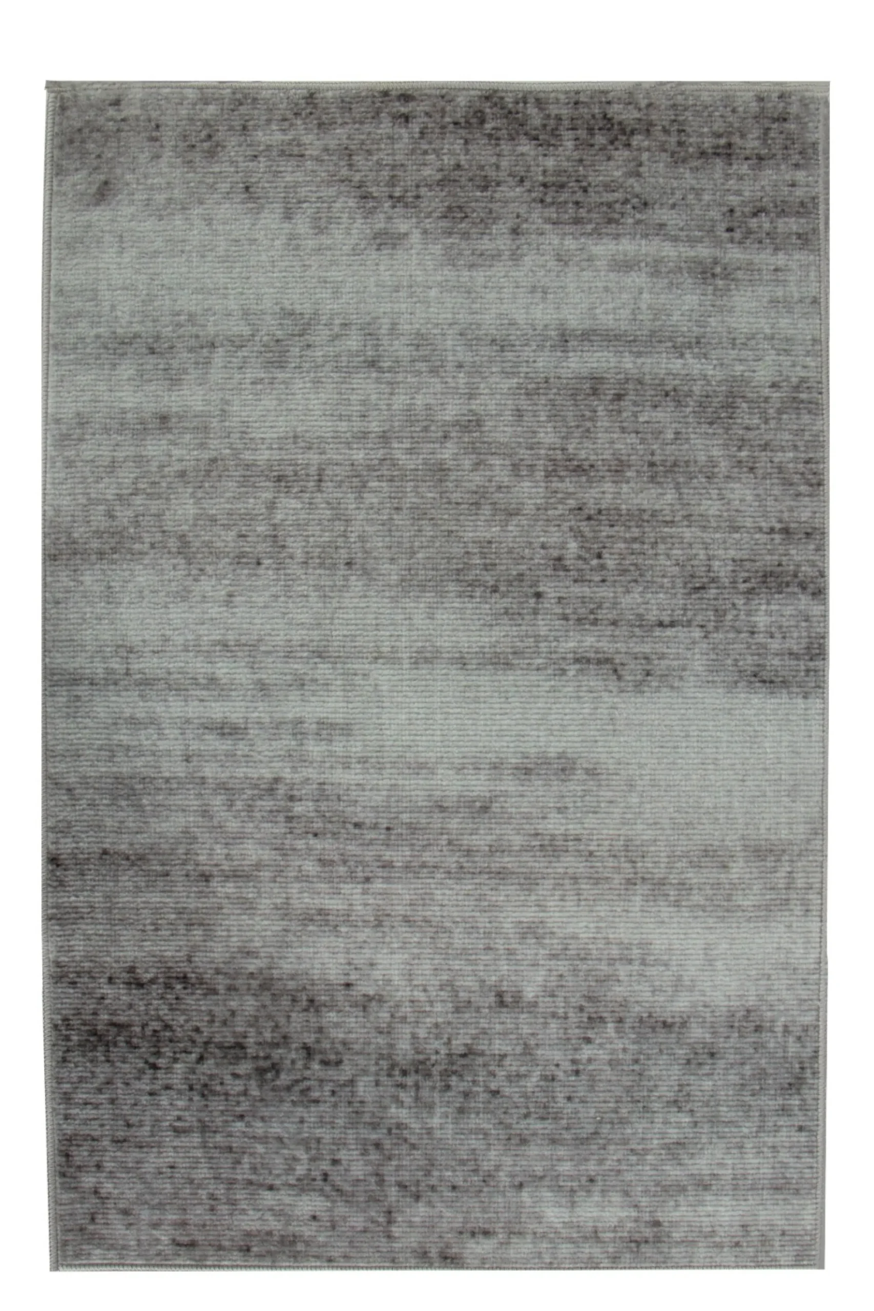 Gulvtæppe 140x200 cm - Løs tæppe med skridsikker bagside - Gråt tæppe med stonewashed effekt - Blødt tæppe fra Nordstrand Home Tine