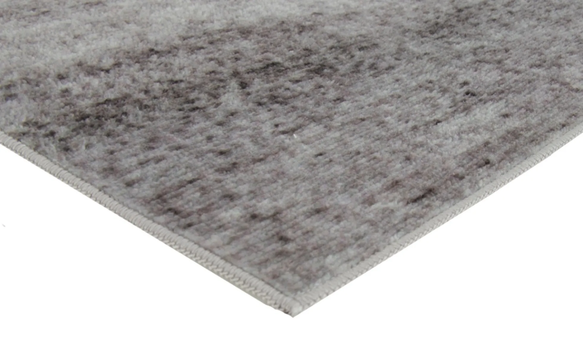 Gulvtæppe 140x200 cm - Løs tæppe med skridsikker bagside - Gråt tæppe med stonewashed effekt - Blødt tæppe fra Nordstrand Home Tine