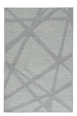 Gulvtæppe - 160x230 cm - Lysegrå tæppe med skridsikker bagside - Løs tæppe fra Nordstrand Home Maja