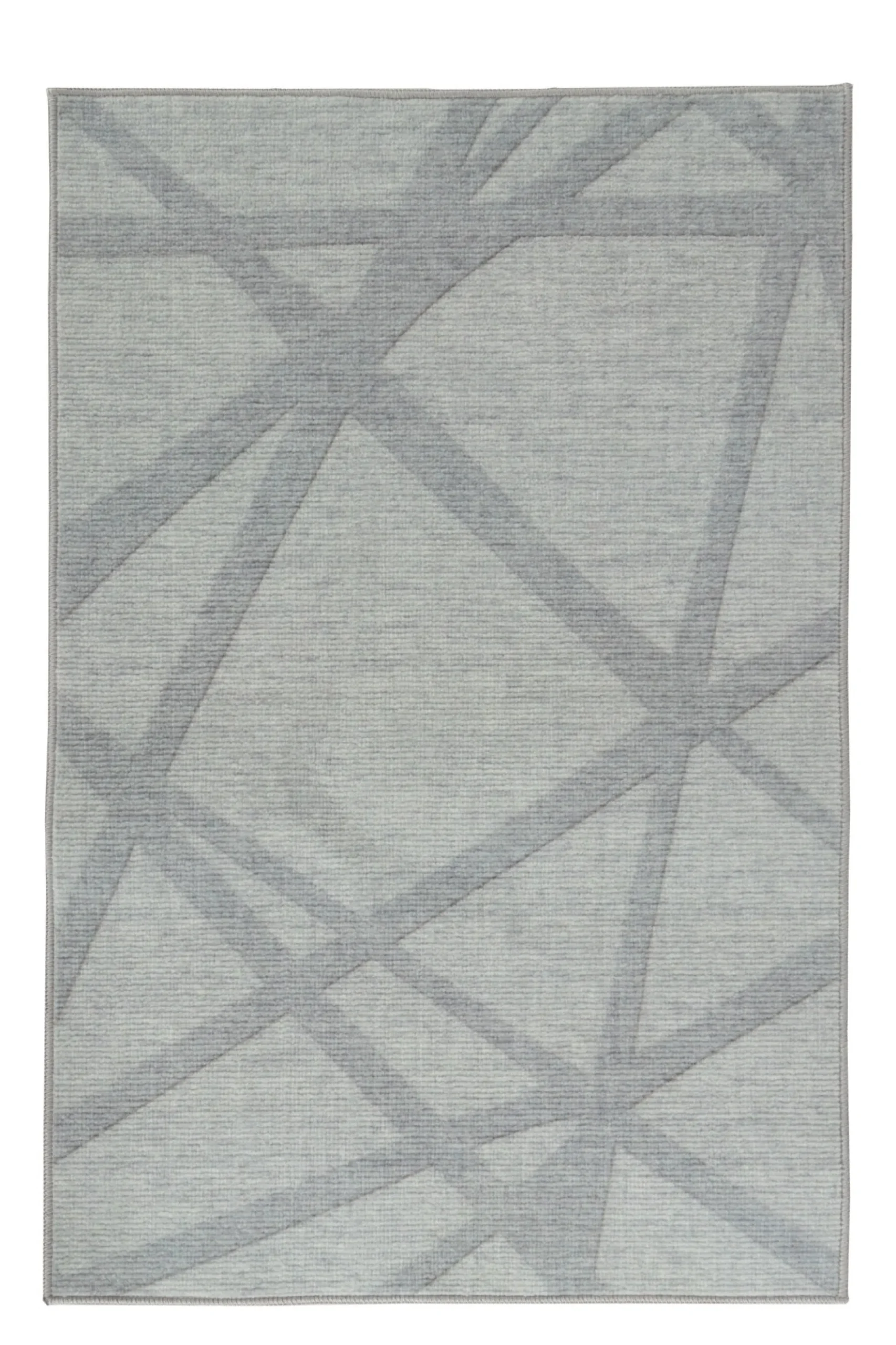 Gulvtæppe - 160x230 cm - Lysegrå tæppe med skridsikker bagside - Løs tæppe fra Nordstrand Home Maja
