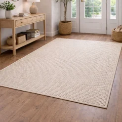 Gulvtæppe - 160x230 cm - Vævet - Beige - Helsinki - Nordstrand Home
