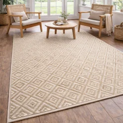 Gulvtæppe - 160x230 cm - Vævet - Brun - Helsinki - Nordstrand Home