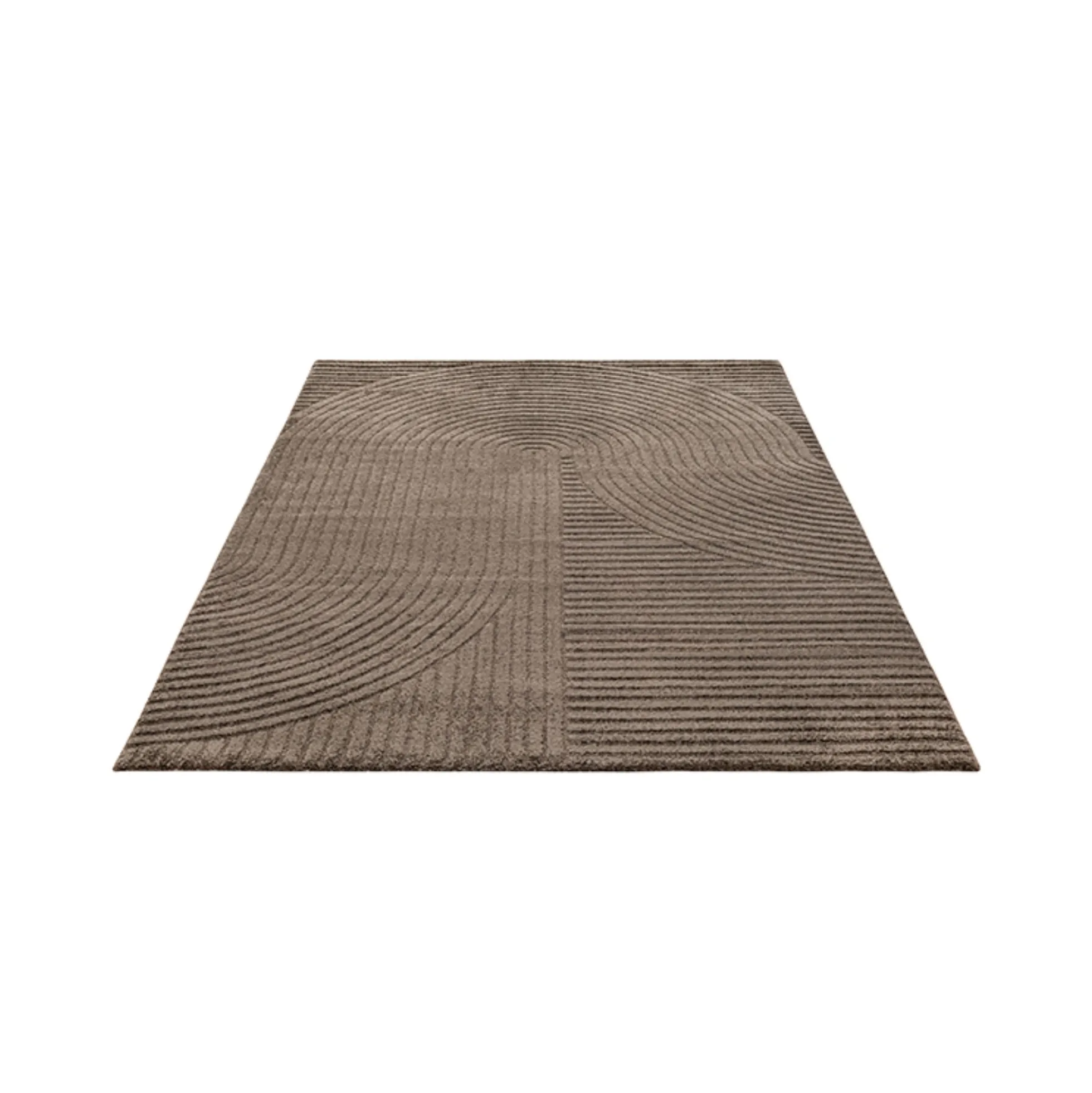 Gulvtæppe - 160x230 cm - Vævet - Brun med mønster - Elio - Nordstrand Home