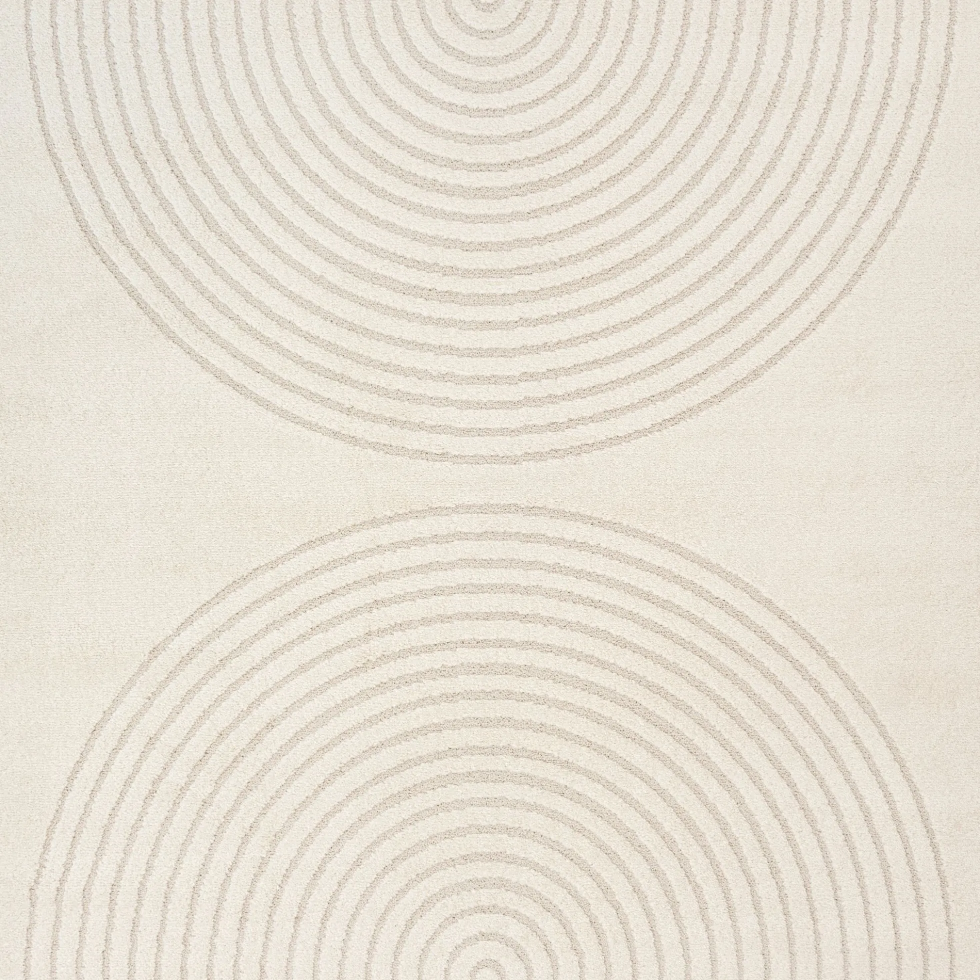 Gulvtæppe - 240x340 cm - Vævet - Cremefarvet med mønster - Eclipse - Nordstrand Home