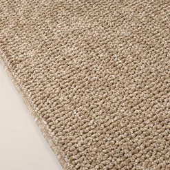Gulvtæppe - 80x150 cm - Vævet tæppeløber - Natur - Kos - Nordstrand Home