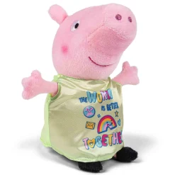 Gurli Gris bamse 20 cm - Krammebamse - Grøn med pyjamas