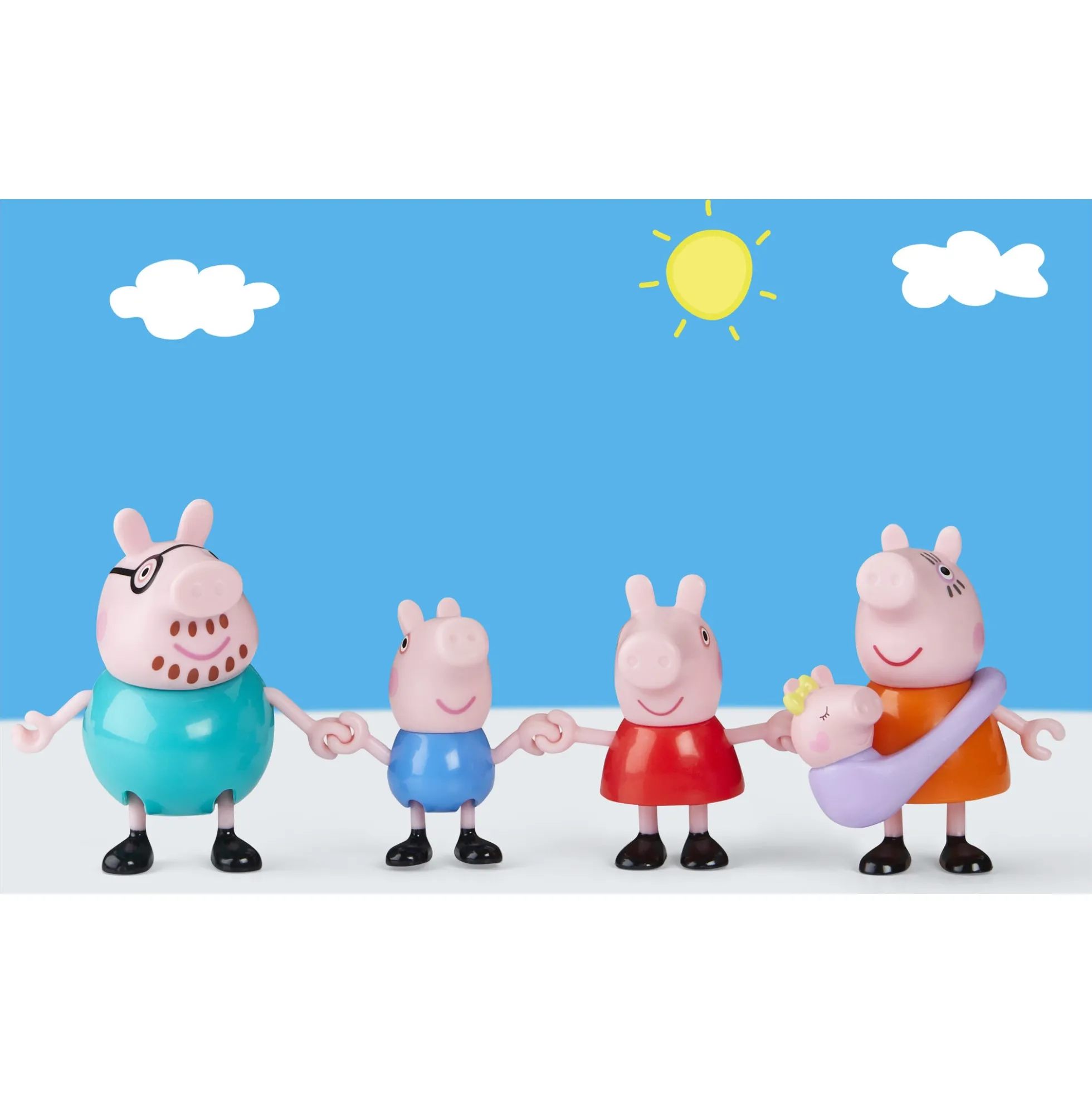 Gurli Gris familiefigurer 5-pak - 7,5 cm figurer