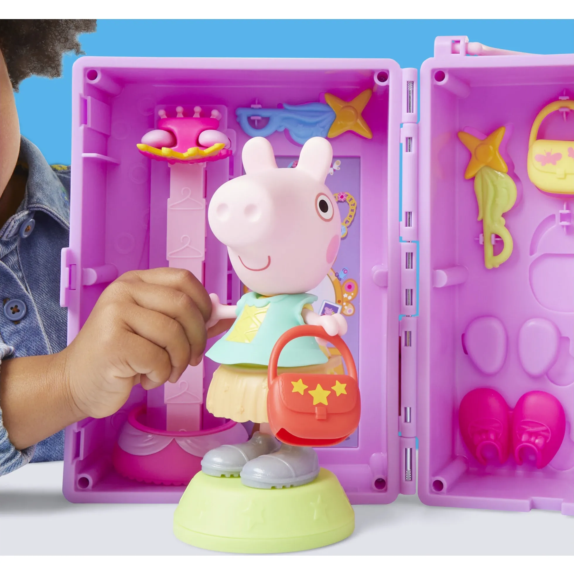 Gurli Gris garderobe med Gurli figur - 15 cm