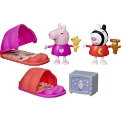 Gurli Gris Moments legesæt Gurli og Sara overnatning - 7,5 cm figurer