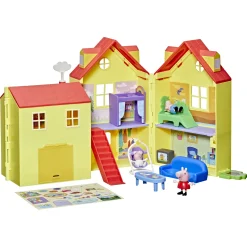 Gurli Gris stort familiehus med 3 figurer og tilbehør - 7,5 cm figurer