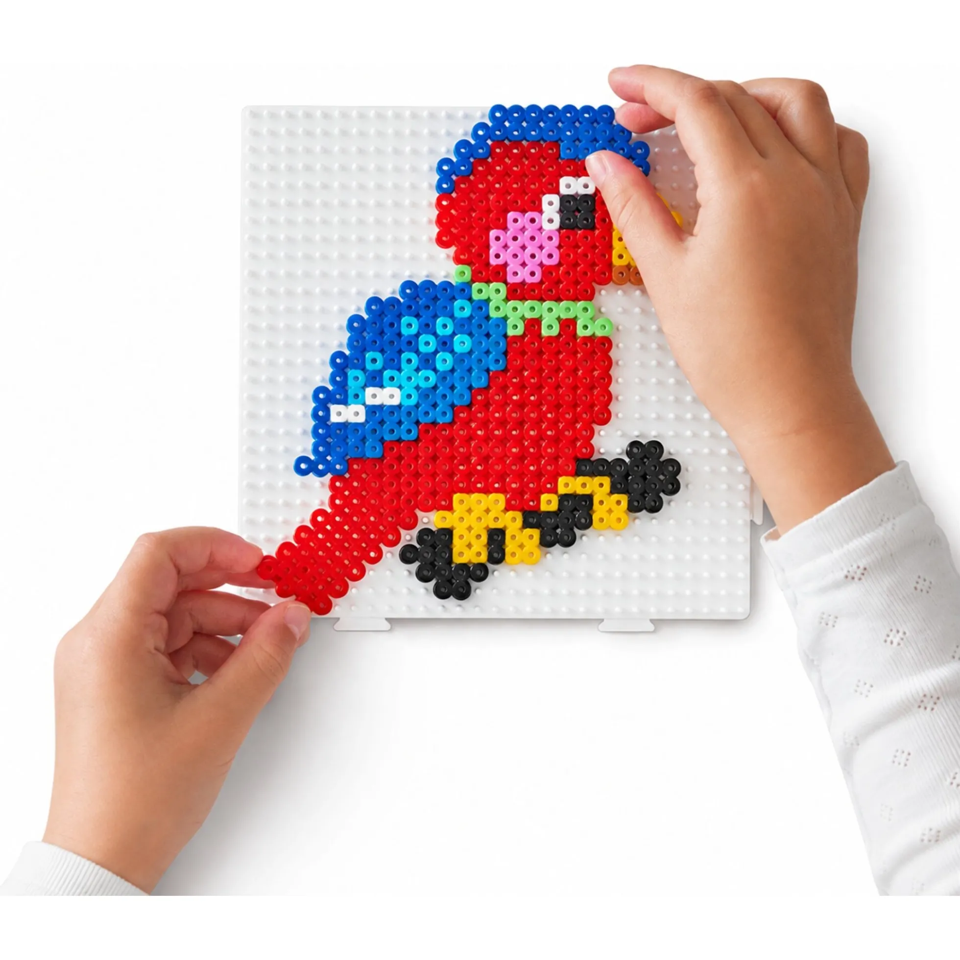 Hama Midi perle i bøtte - 4000 perler og 3 stiftplader - Gul