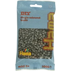 Hama Midi perler - 1000 perler - Gråbrun