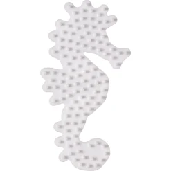 Hama Midi store stiftplader - 4 stiftplader - Hvid - Delfin, søhest, frø og drage