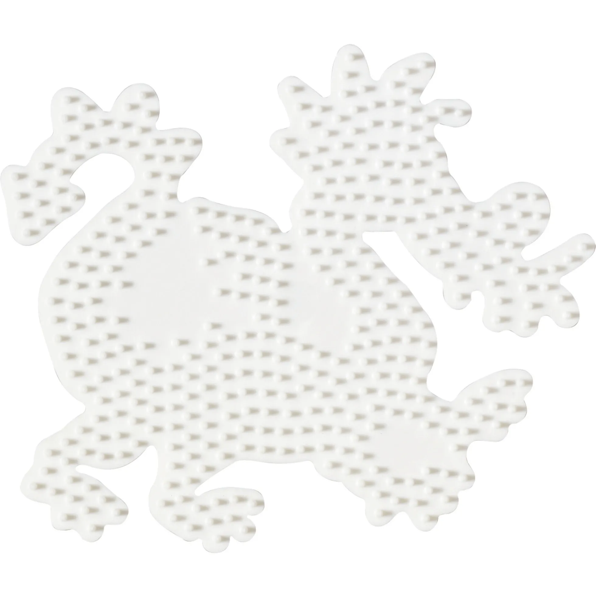 Hama Midi store stiftplader - 4 stiftplader - Hvid - Delfin, søhest, frø og drage