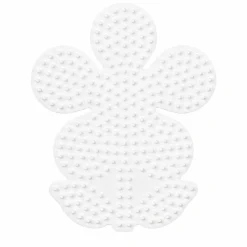 Hama Midi store stiftplader - 3 stiftplader - Hvid - Sommerfugl, blomst og pige
