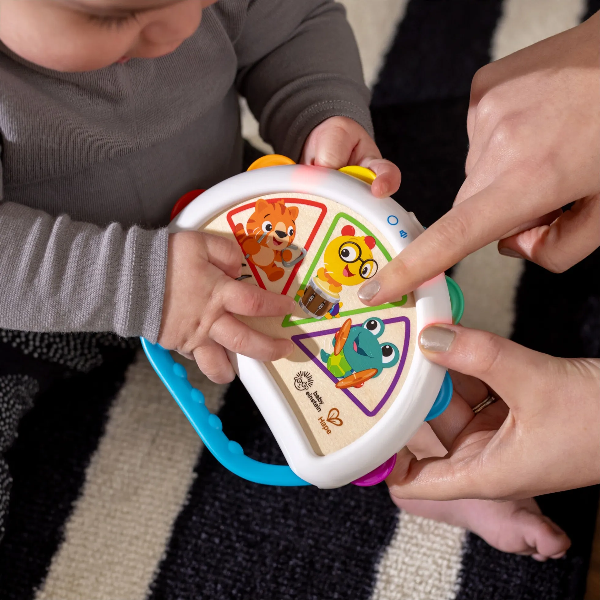 Hape Baby Einstein Magic Touch tamburin - musiklegetøj med lys og lyd - fra 6 mdr.