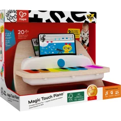 Hape Baby Einstein Magic Touch klaver - musiklegetøj med 3 musikark og 6 sange - fra 6 mdr.