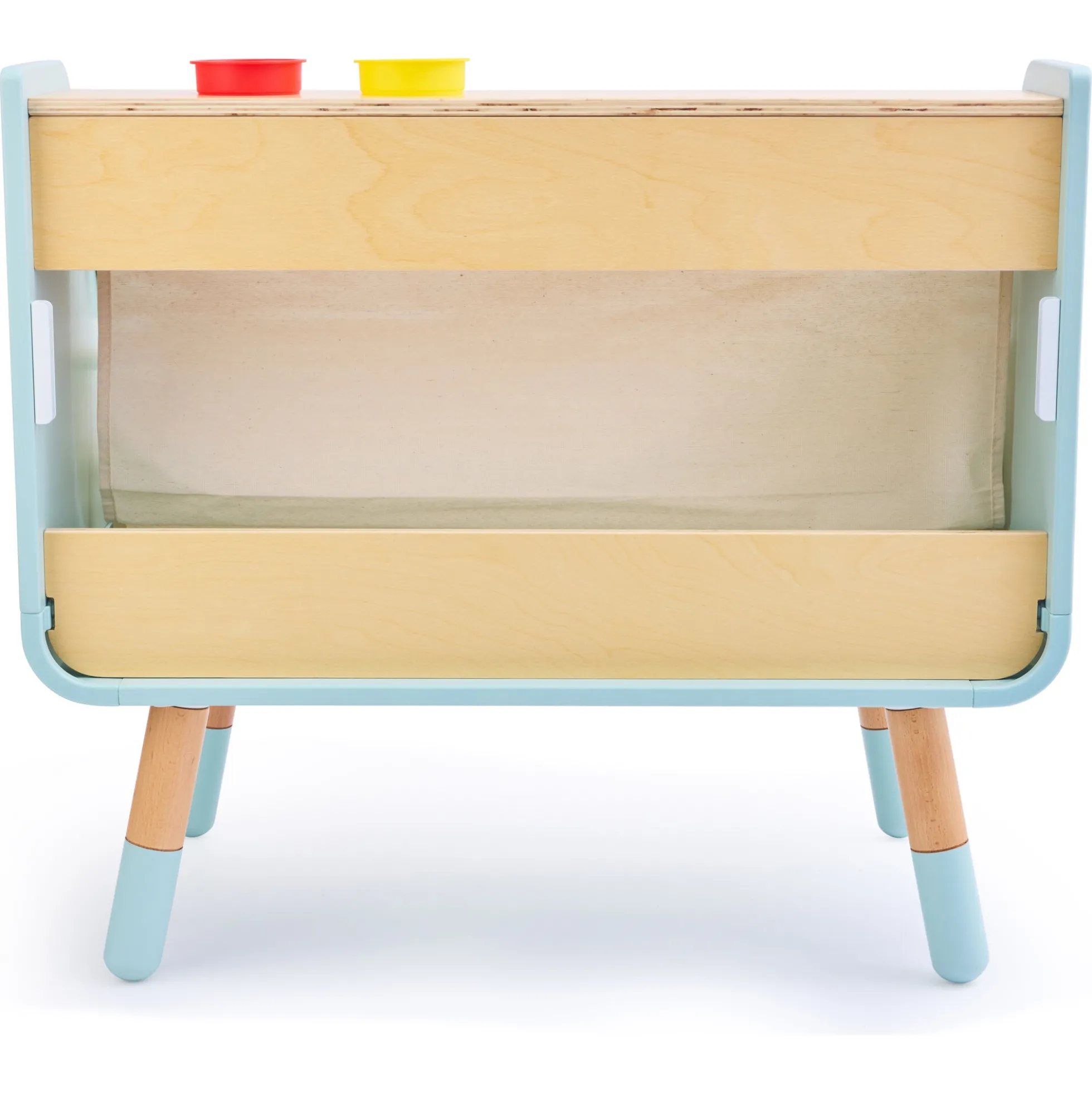 Hape læs og tegn bogreol - 2-i-1 børnebogreol med tegnetavle - 70x63,1x39 cm
