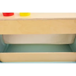 Hape læs og tegn bogreol - 2-i-1 børnebogreol med tegnetavle - 70x63,1x39 cm