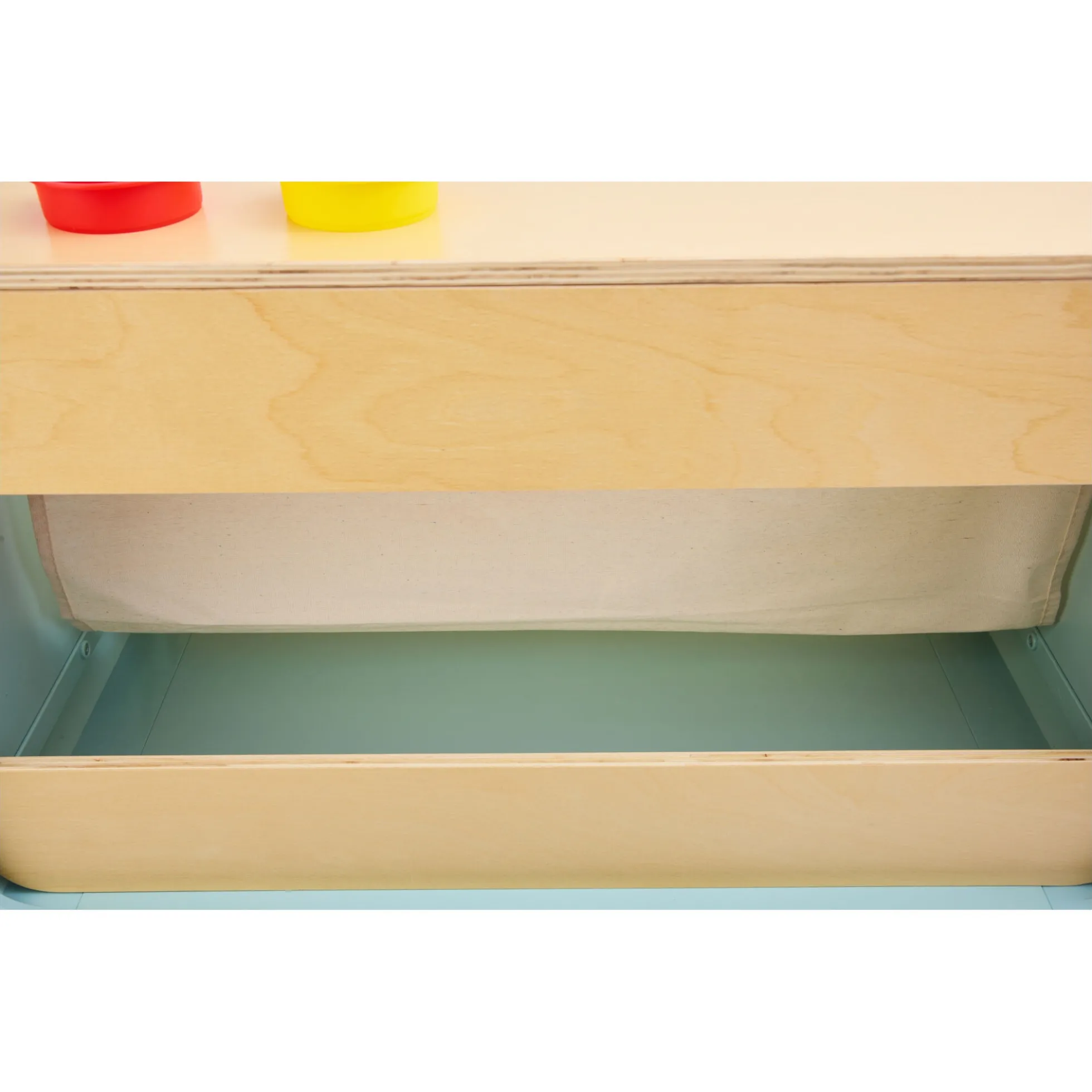 Hape læs og tegn bogreol - 2-i-1 børnebogreol med tegnetavle - 70x63,1x39 cm