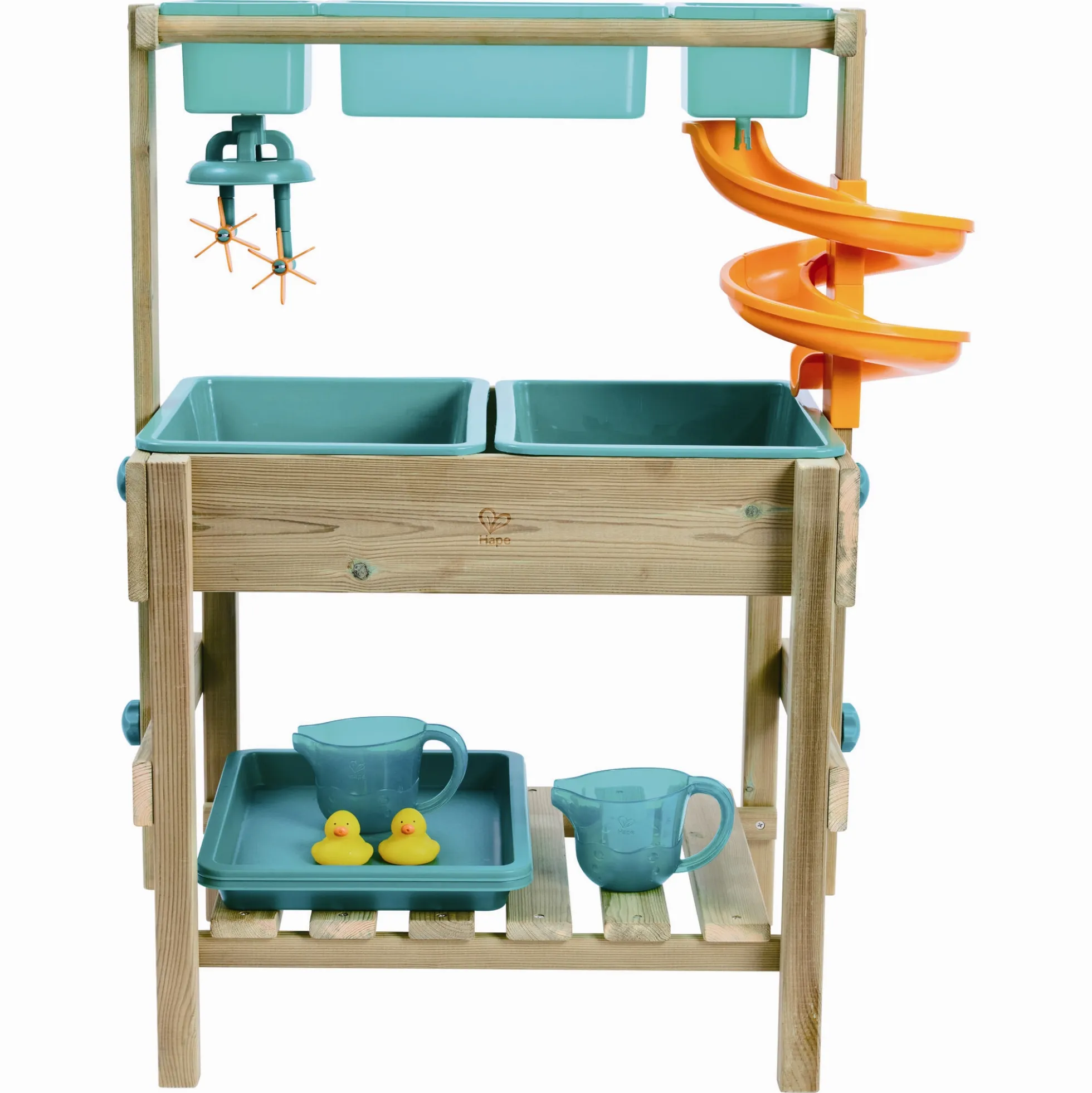Hape multifunktionelt vandlegebord - sand- og vandbord med justerbar højde - 37,6x85x55,8 cm
