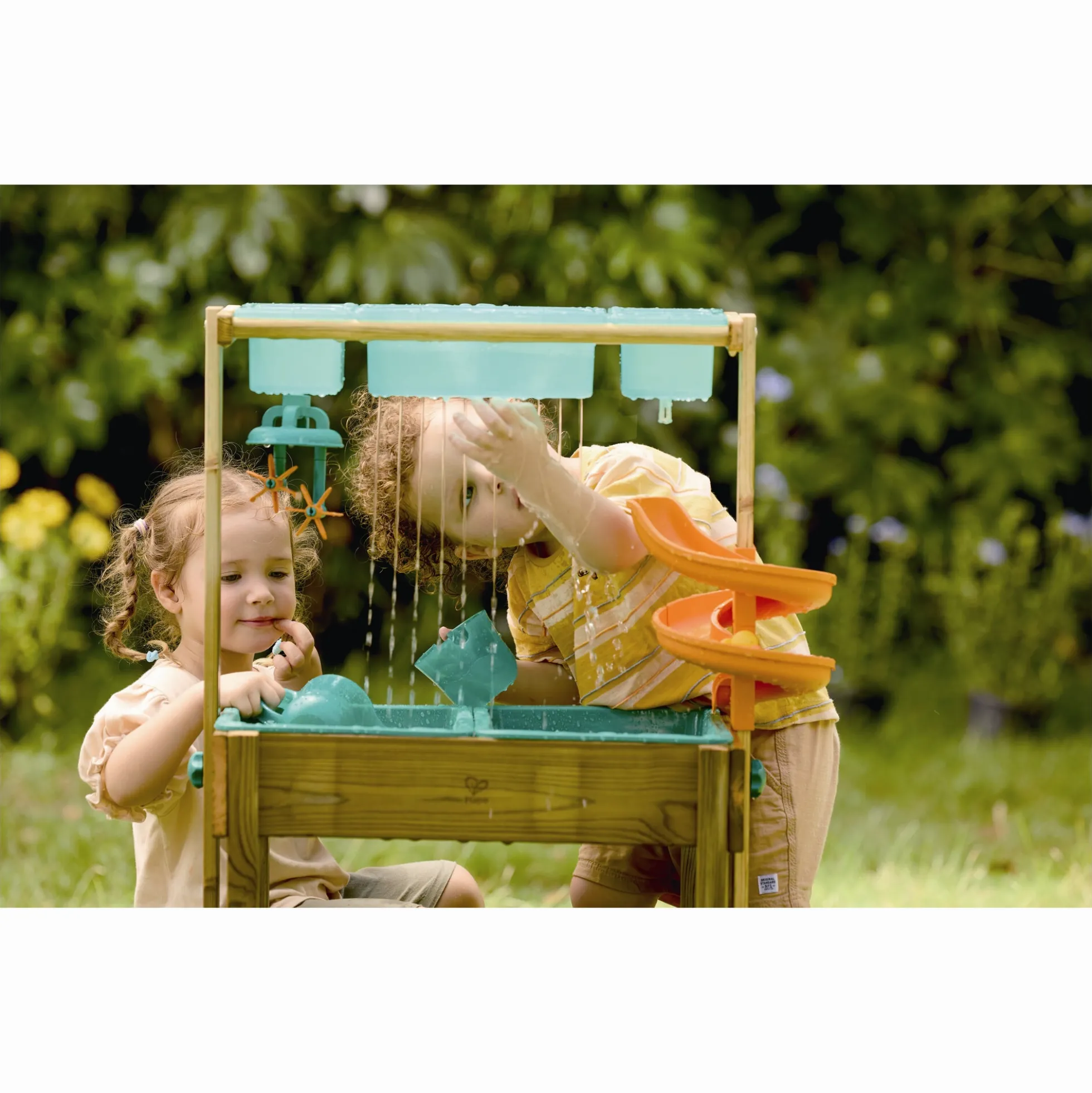Hape multifunktionelt vandlegebord - sand- og vandbord med justerbar højde - 37,6x85x55,8 cm