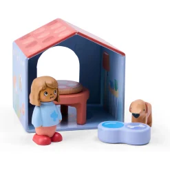 Hape The Tiny House historiebogsæt med hus, figurer og tilbehør - fra 12 mdr.