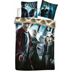 Harry Potter sengetøj - 100% bomuld - Børnesengetøj 140x200 cm - Harry Potter & Dumbledore