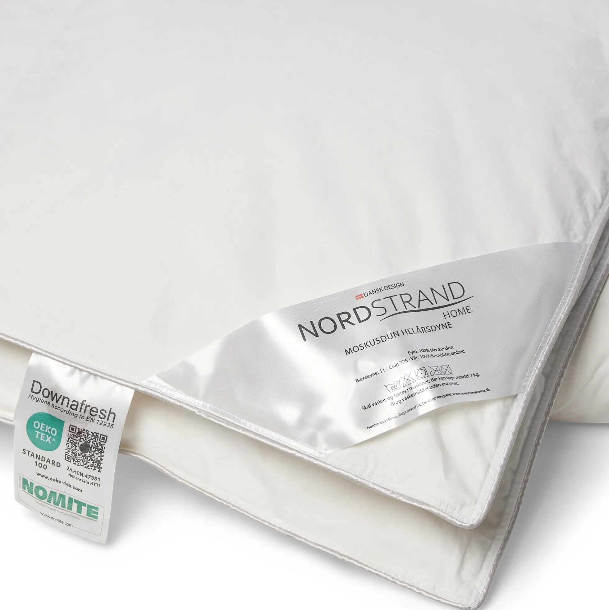 Helårsdyne - 100% moskusdun - Allergivenlig dundyne - 140x200 cm - Nordstrand Home dyne