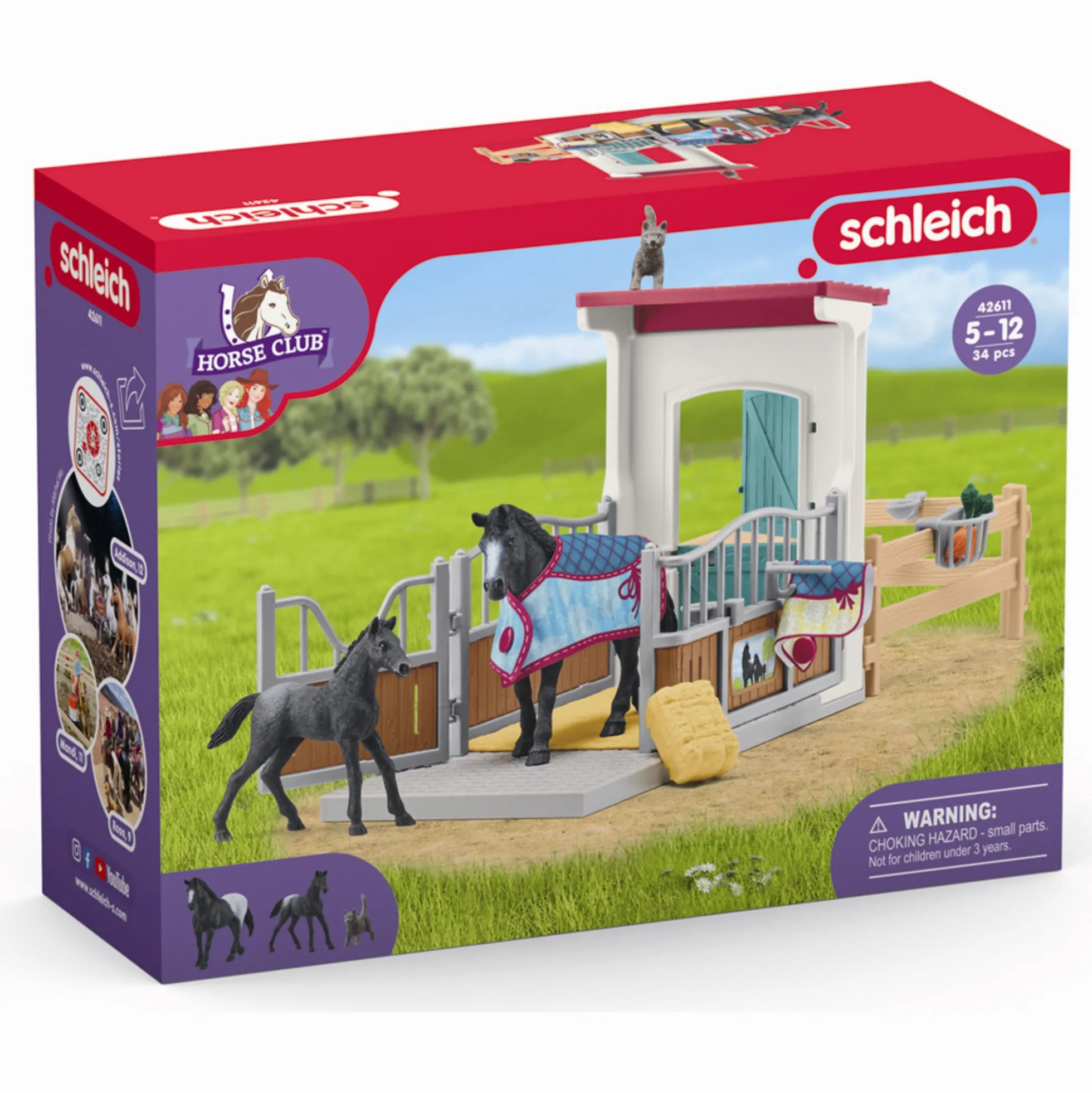 Hesteboks med hoppe og føl - 42611 - Schleich Horse Club