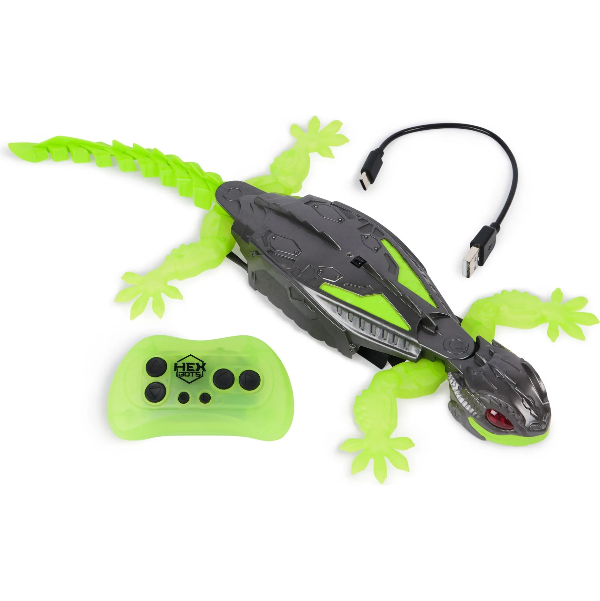 HEX BOTS Wall Crawler Gecko fjernstyret robot - 30 cm