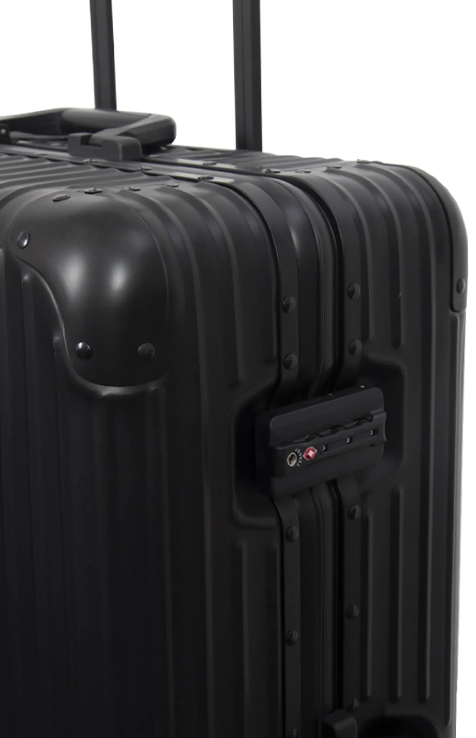 Håndbagage kuffert - Aluminiums kuffert - Sort - Luksuriøs trolley med TSA lås - 36 liter