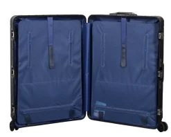 Håndbagage kuffert - Aluminiums kuffert - Sort - Luksuriøs trolley med TSA lås - 36 liter