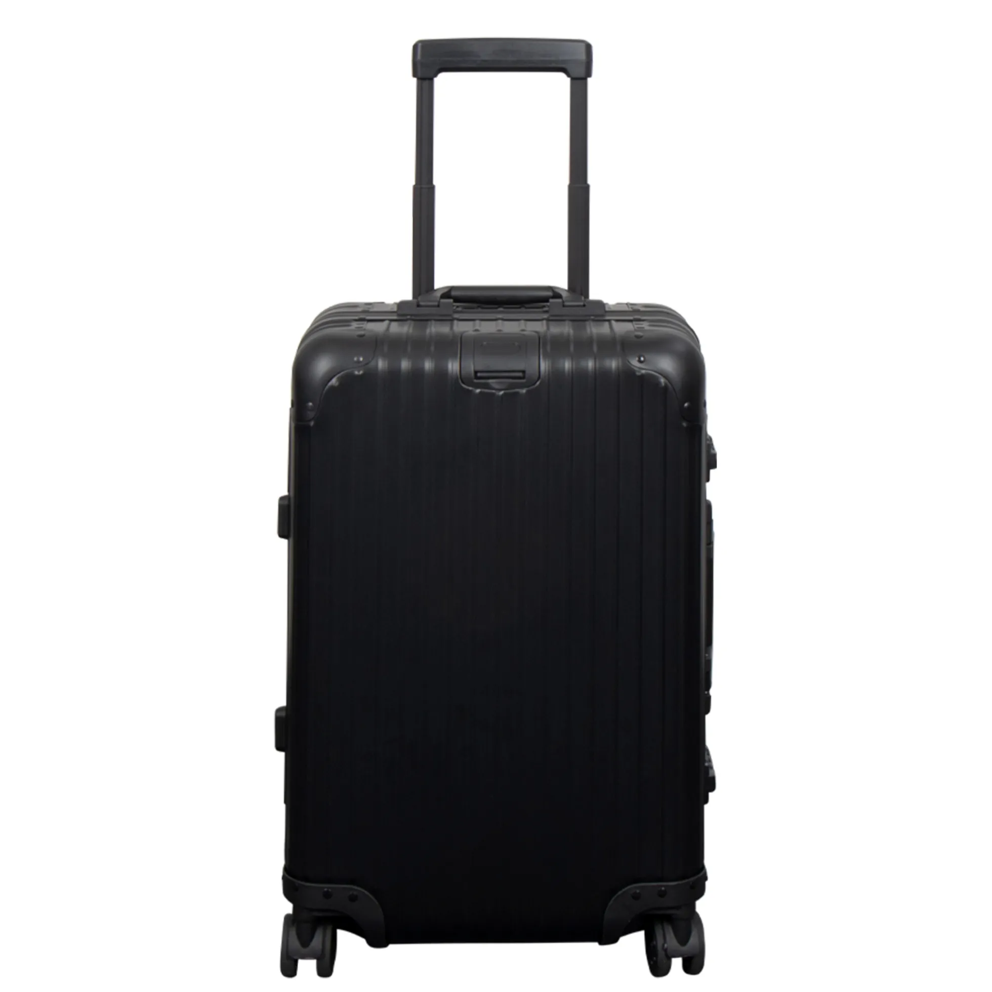 Håndbagage kuffert - Aluminiums kuffert - Sort - Luksuriøs trolley med TSA lås - 36 liter