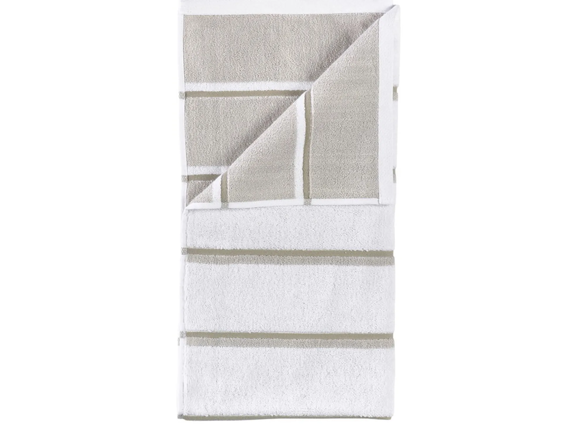 Håndklæde - 100% bomuld - Badehåndklæde 70x140 cm - Zone Denmark Sauna - Stribet White