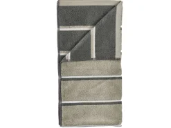 Håndklæde - 100% bomuld - Badehåndklæde 70x140 cm - Zone Denmark Sauna - Stribet Olive