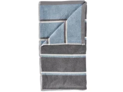 Håndklæde - 100% bomuld - Badehåndklæde 70x140 cm - Zone Denmark Sauna - Stribet Grey