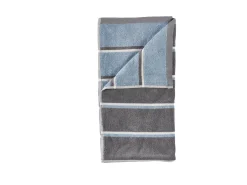 Håndklæde - 100% bomuld - 50x100 cm - Zone Denmark Sauna - Stribet Grey