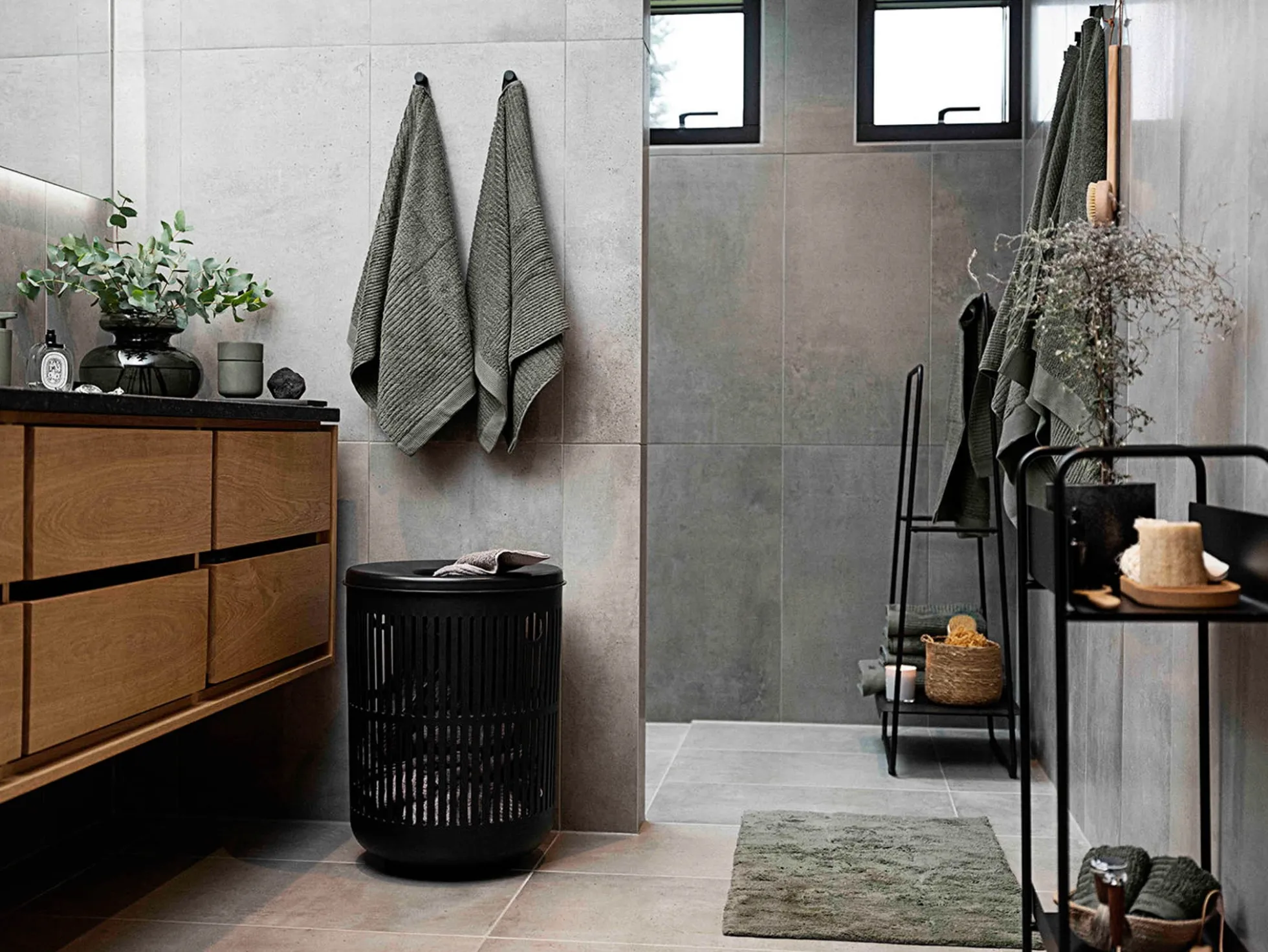 Håndklæde - 100% bomuld - 50x100 cm - Zone Denmark Classic - Olive Green