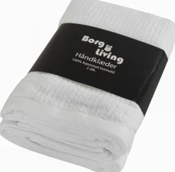 Håndklæder - Pakke á 2 stk. 50x100 cm - Hvide - 100% Bomuld
