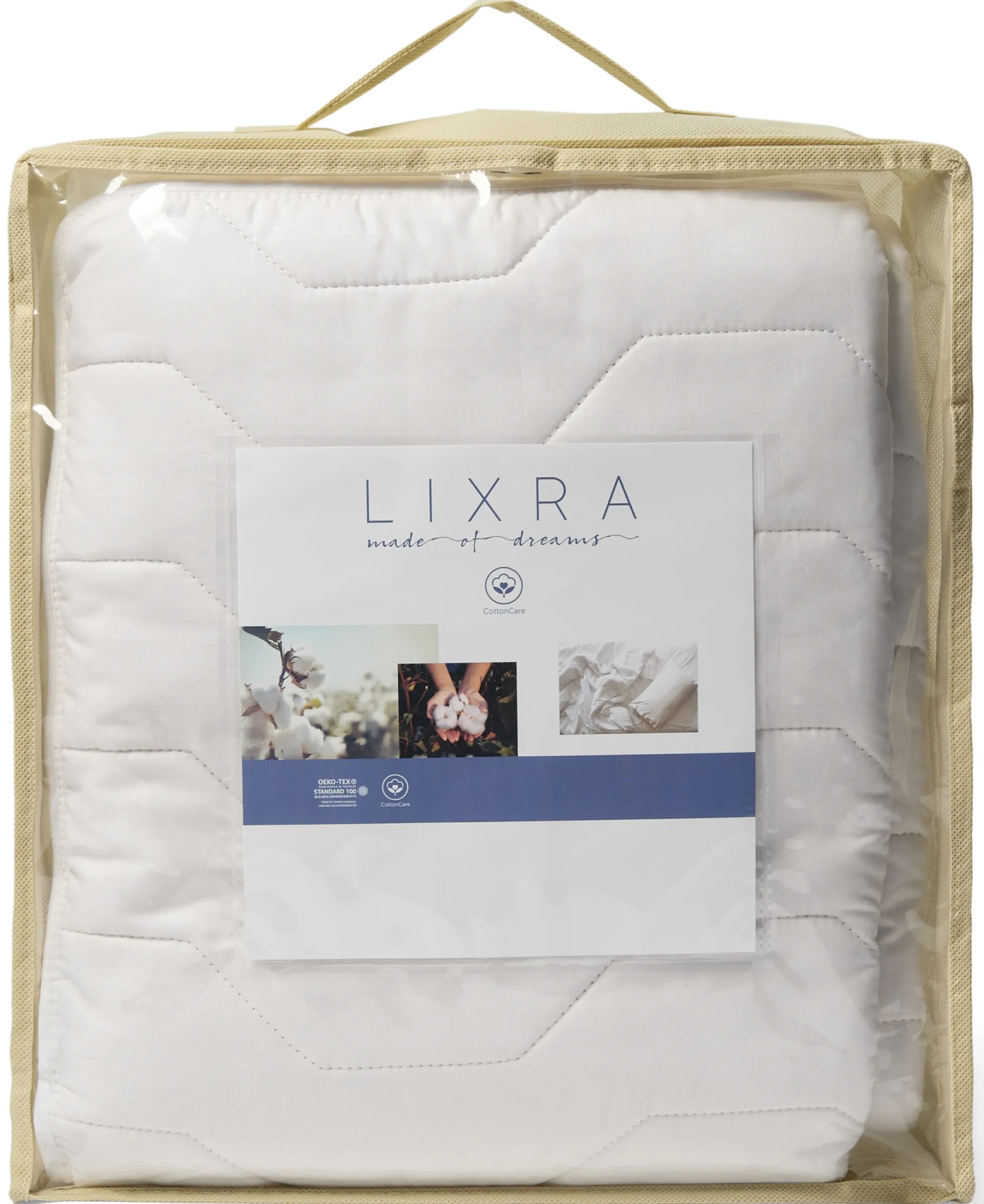 H-Split rullemadras - 180x210 cm - 100% bomuld - Dansk produceret - Madrasbeskytter - LIXRA