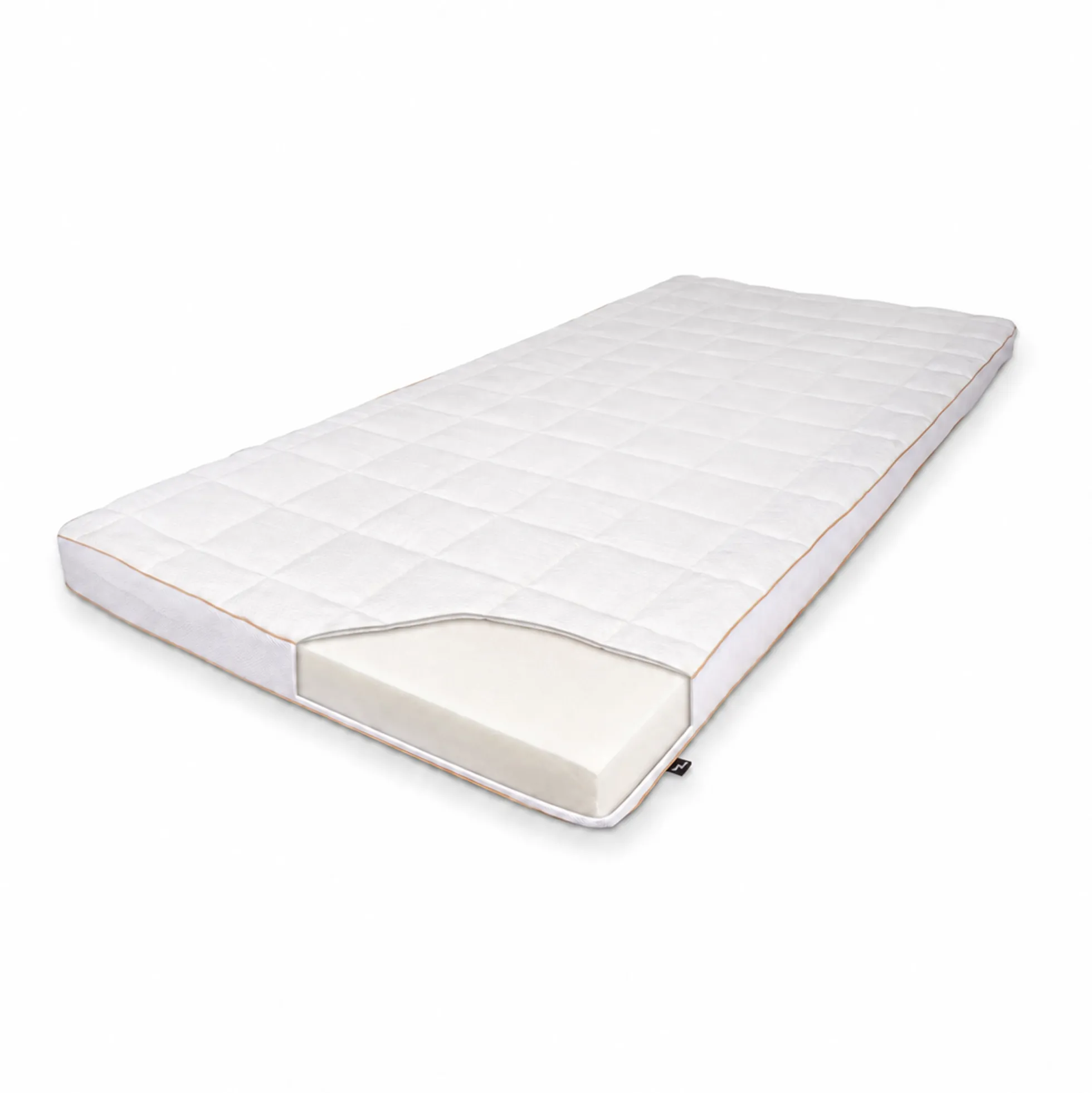 H-split topmadras ekstra længde 180x210 cm 8 cm høj - NASA Memoryskum - Ergonomisk topmadras - Borg Living trykaflastende madras