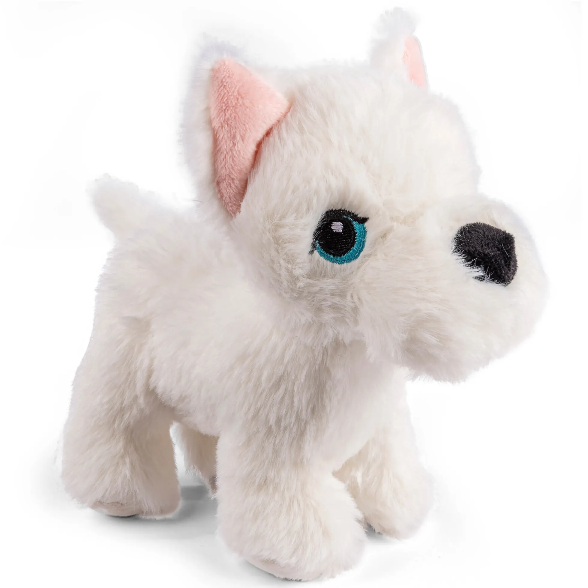I-Pet dyr i bæretaske 17x23 cm - Hvid hund