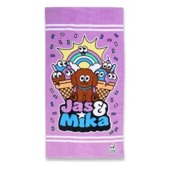 Jas & Mika Dreams håndklæde - 100% bomuld - Badehåndklæde 70x140 cm