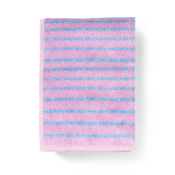 JUNA bambus håndklæde - Bambus/bomuld - Badehåndklæde 70x140 cm - Nuance Blå/rosa